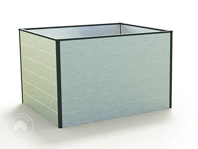 GFP 119 x 99 x 77 cm Hochbeet, Aluminium eloxiert
