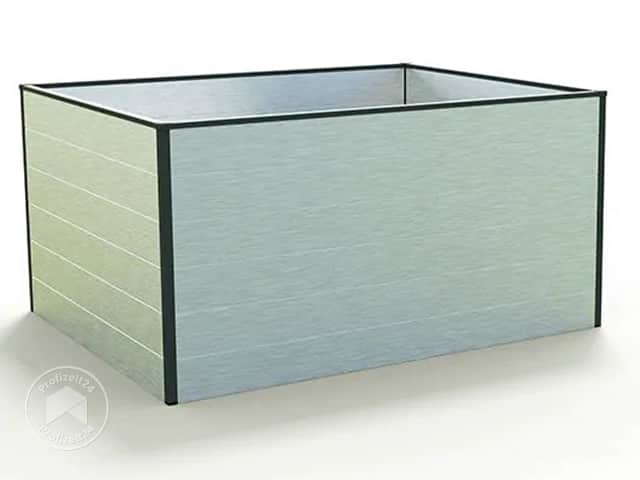 GFP 150 x 119 x 77 cm Hochbeet, Aluminium eloxiert