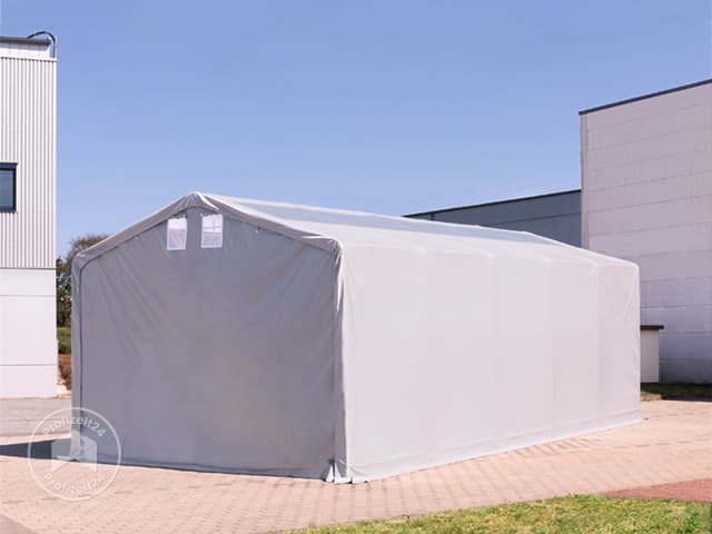 TOOLPORT 6x12m Zelthalle, PVC-Plane, gra...