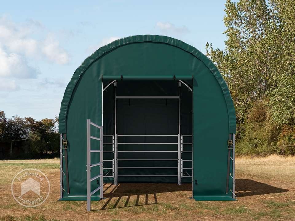 TOOLPORT 3x3m Weidezelt, PVC-Plane, dunk...