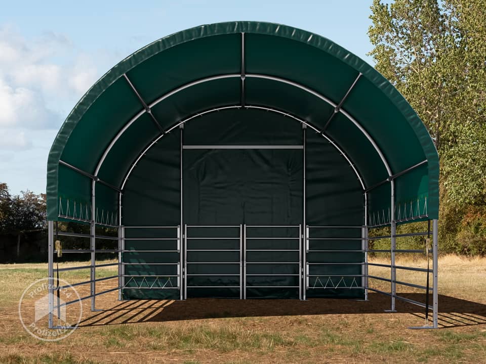 TOOLPORT 4x4m Weidezelt, PVC-Plane, dunk... TOOLPORT 4x4m Weidezelt, PVC-Plane, dunk...