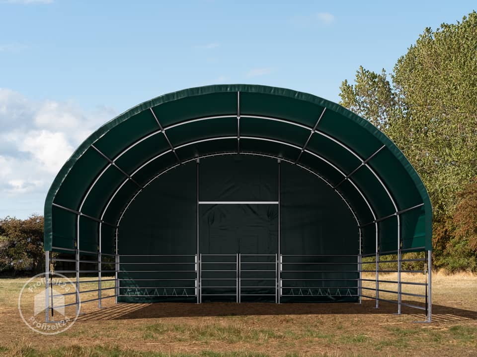 TOOLPORT 6x6m Weidezelt, PVC-Plane, dunk...