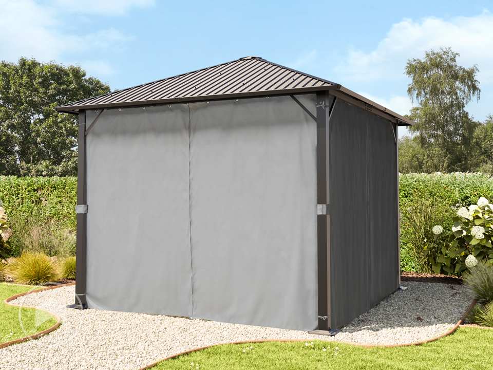 TOOLPORT 3x3 m Hardtop-Gartenpavillon, i...