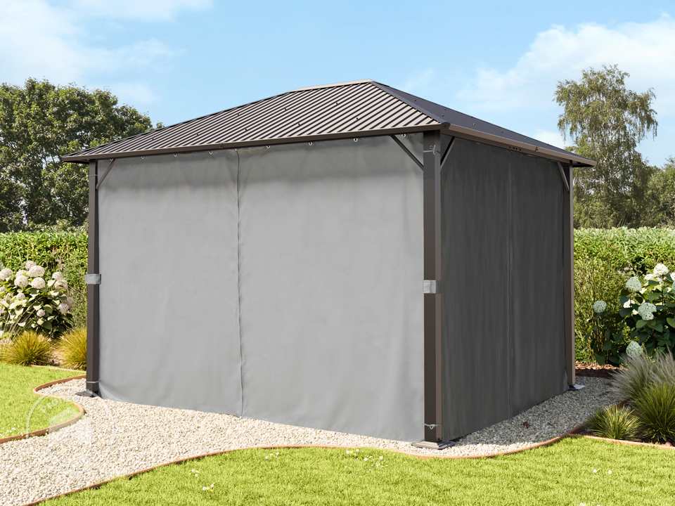 TOOLPORT 3x3,65 m Hardtop-Gartenpavillon...