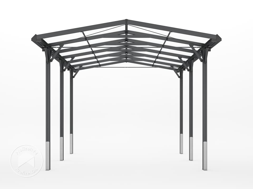 GFP 2,85x5,05m Carport, Anthrazit | inkl. Regenrinne - (GFPV00802)