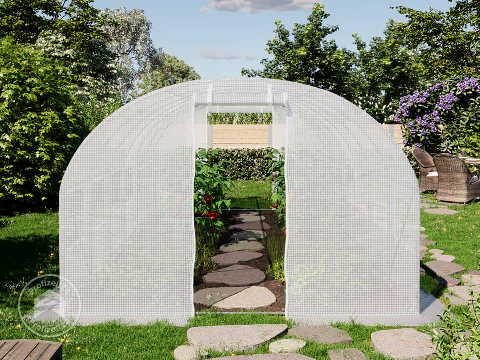 TOOLPORT 3x6m Foliengewächshaus, PE-Pla...