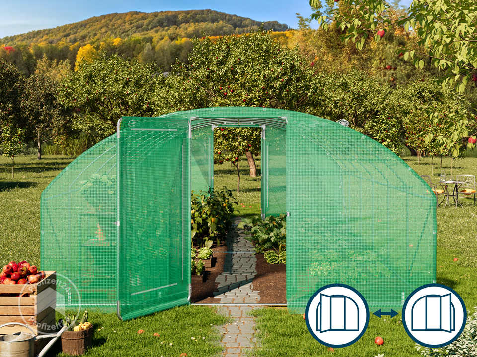 TOOLPORT 4x6m Foliengewächshaus, PE-Pla... TOOLPORT 4x6m Foliengewächshaus, PE-Pla...