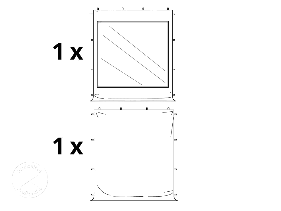 TOOLPORT 3x3m Stahl Faltpavillon, inkl. ...
