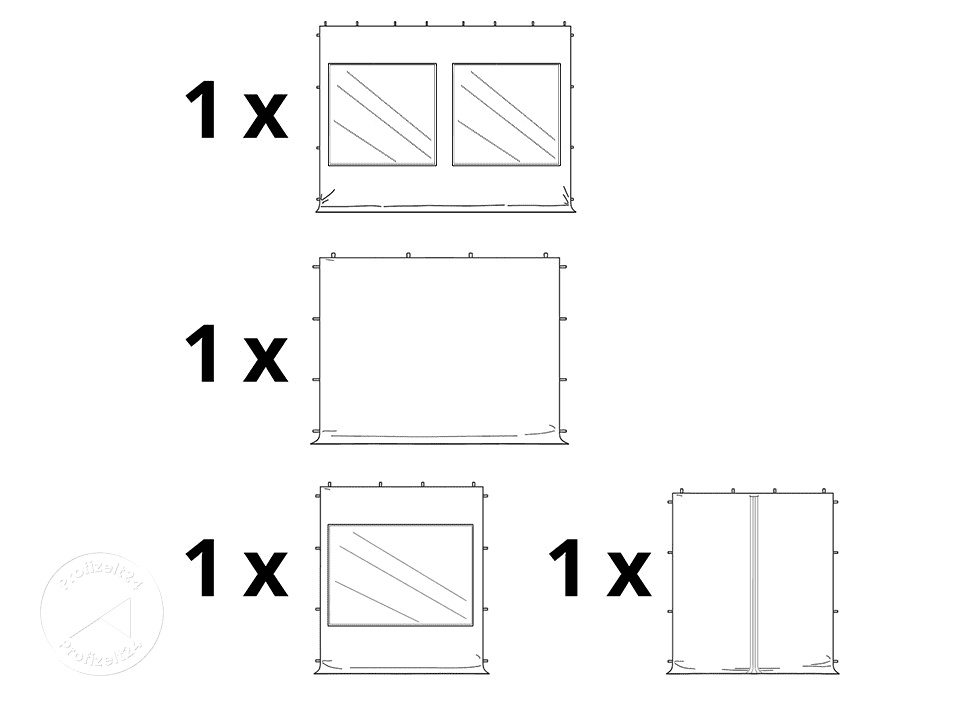 TOOLPORT 3x4,5m Stahl Faltpavillon, inkl...
