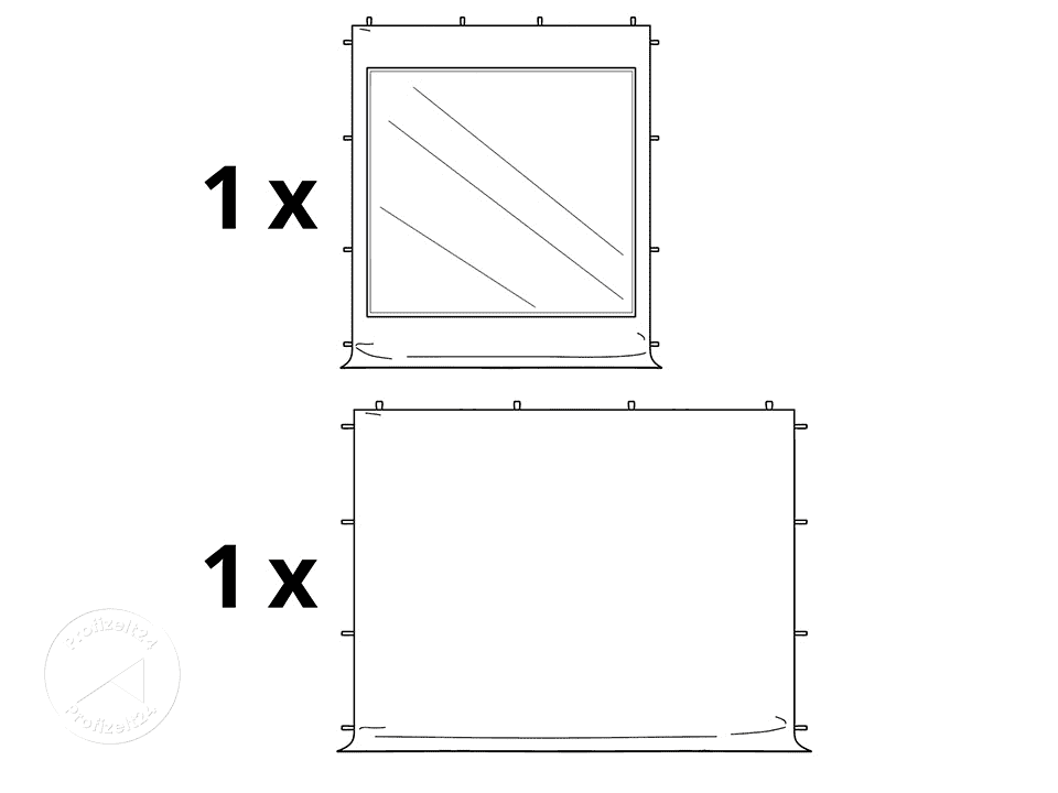 TOOLPORT 3x4,5m Stahl Faltpavillon, inkl...