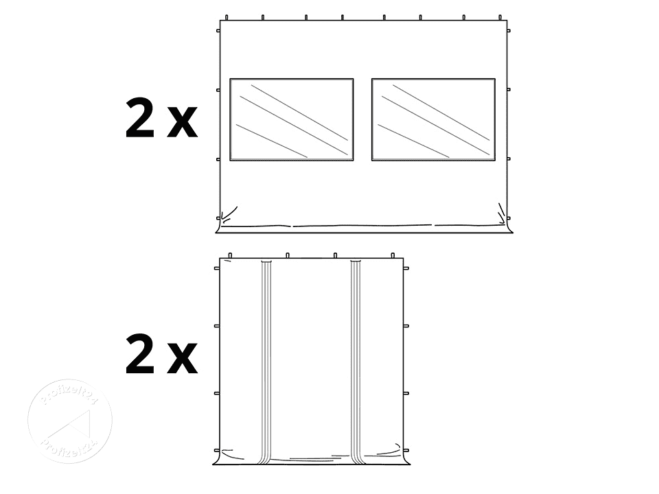 TOOLPORT 3x4,5m Stahl Faltpavillon, inkl... TOOLPORT 3x4,5m Stahl Faltpavillon, inkl...