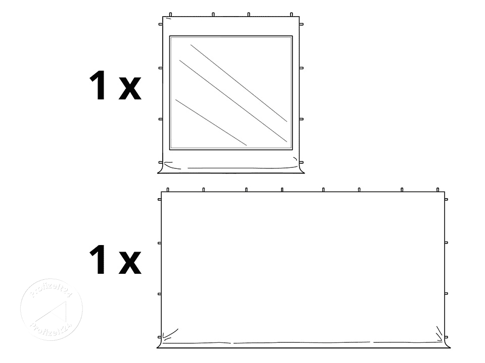 TOOLPORT 3x6m Aluminium Faltpavillon, in...