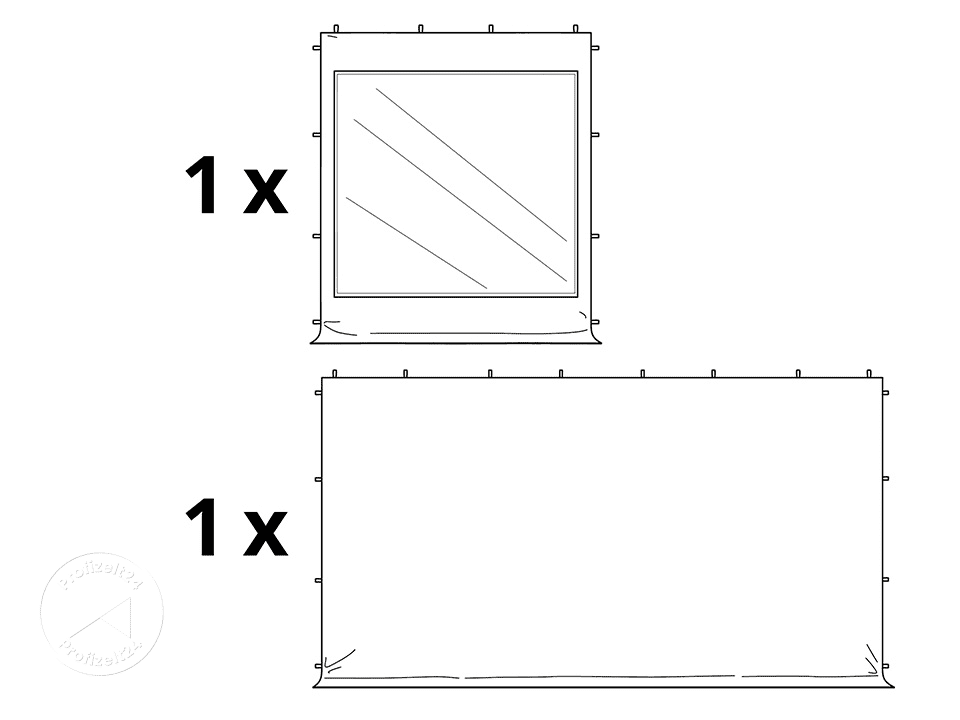 TOOLPORT 3x6m Stahl Faltpavillon, inkl. ...