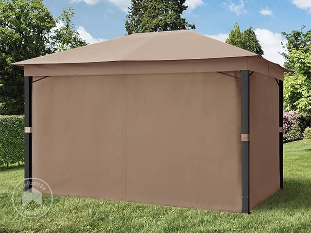 TOOLPORT 3x4 m Softtop Gartenpavillon, inkl. 4 Seitenteile, cappuccino - (300047) TOOLPORT 3x4 m Softtop Gartenpavillon, inkl. 4 Seitenteile, cappuccino - (300047)
