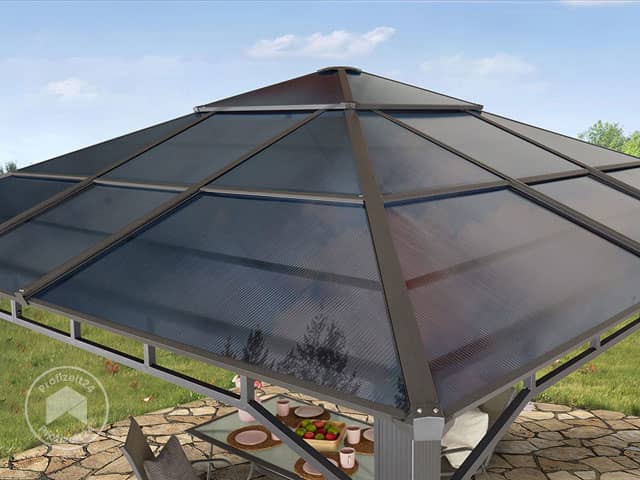 TOOLPORT 4x4 m Hardtop Gartenpavillon, o...