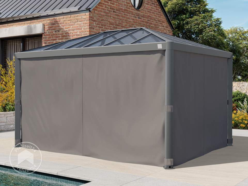 PRIMEYARD 3x4m Hardtop Gartenpavillon, i...