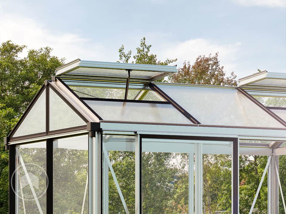 GFP 161 x 235 cm Gewächshaus, Standardfarbe Aluminium Natur | Aktionsset - Profi 2 - (GFPV00145)