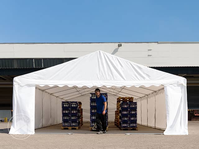 TOOLPORT 6x12 m Lagerzelt, PVC-Plane, we...