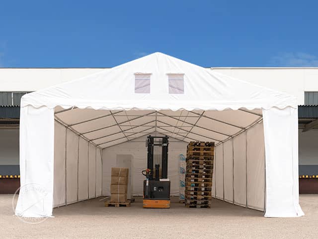 TOOLPORT 5x24 m Lagerzelt, PVC-Plane, we...
