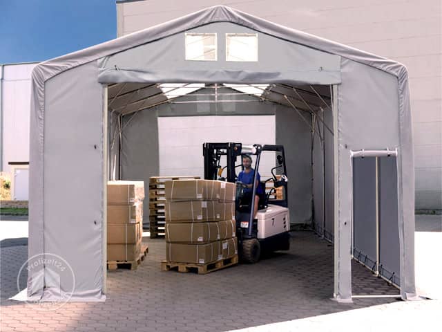 TOOLPORT 8x12m Zelthalle, PRIMEtex-Plane...