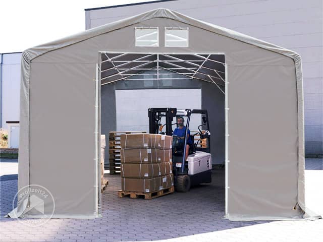 TOOLPORT 8x12m Zelthalle, PRIMEtex-Plane...
