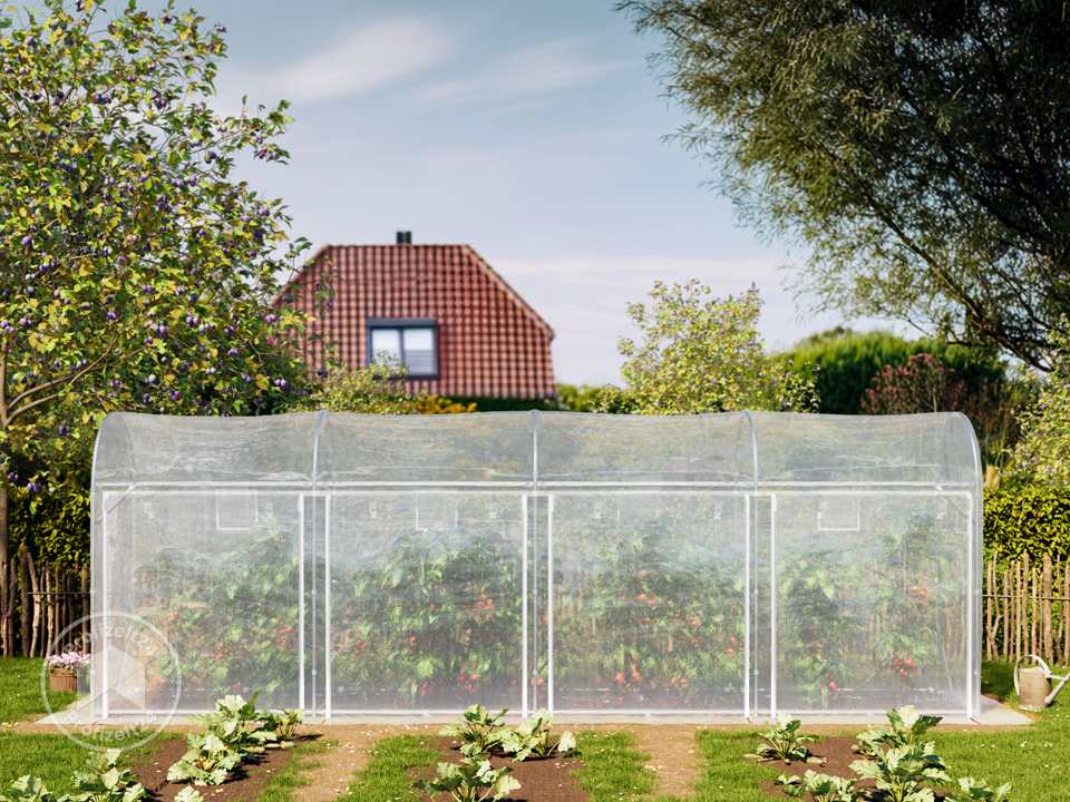 TOOLPORT 1x6m Tomaten-Foliengewächshaus...
