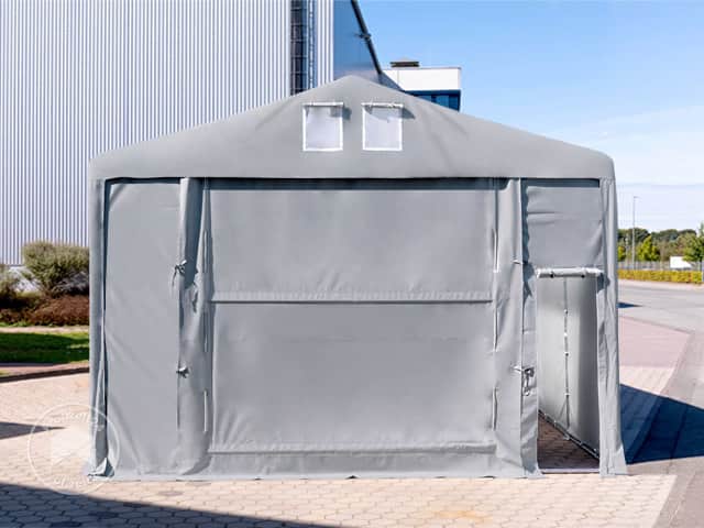 TOOLPORT 8x12 m Lagerzelt, PVC-Plane, gr...