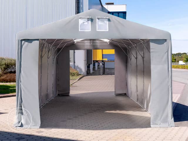 TOOLPORT 8x12 m Lagerzelt, PVC-Plane, gr... TOOLPORT 8x12 m Lagerzelt, PVC-Plane, gr...