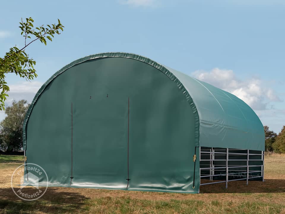 TOOLPORT 6x6m Weidezelt, PVC-Plane, dunk...