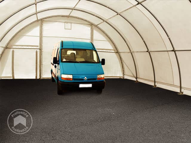 TOOLPORT 9,15x10m Rundbogenhalle, PRIMEtex-Plane, weiß, mit Statik - (12122) TOOLPORT 9,15x10m Rundbogenhalle, PRIMEtex-Plane, weiß, mit Statik - (12122)