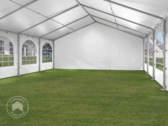 TOOLPORT 6x12m Partyzelt, PE-Plane, grau...