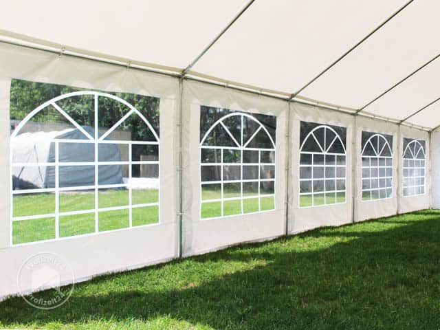 TOOLPORT 4x8m Partyzelt, PVC-Plane, wei�...