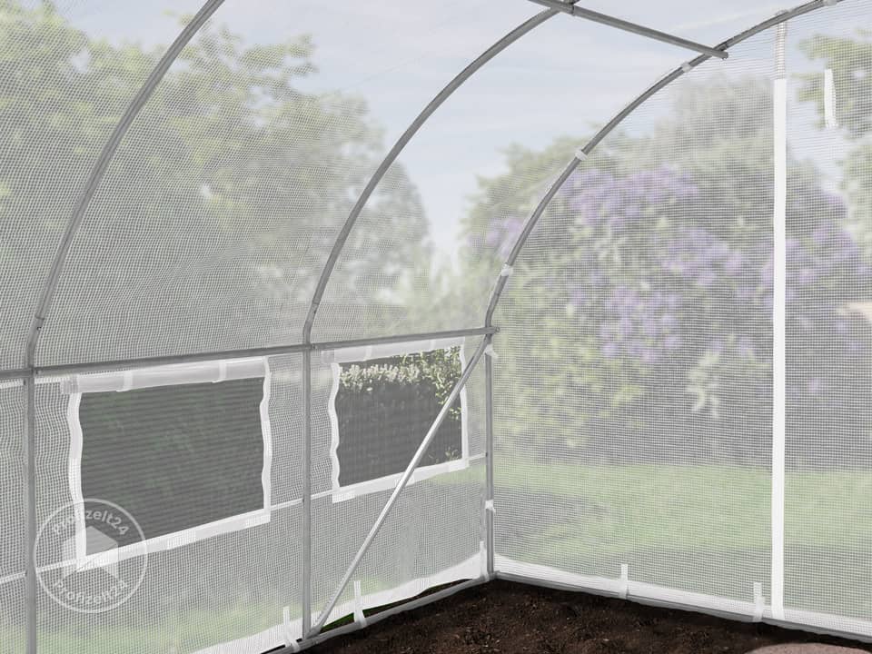 TOOLPORT 2x3m Foliengewächshaus, PE-Plane, weiß - (8940)