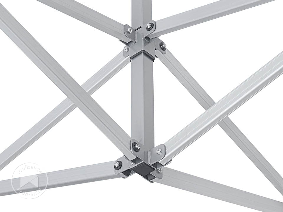 TOOLPORT 4x6m Aluminium Faltpavillon, inkl. 4 Seitenteile, weiß - (582245)