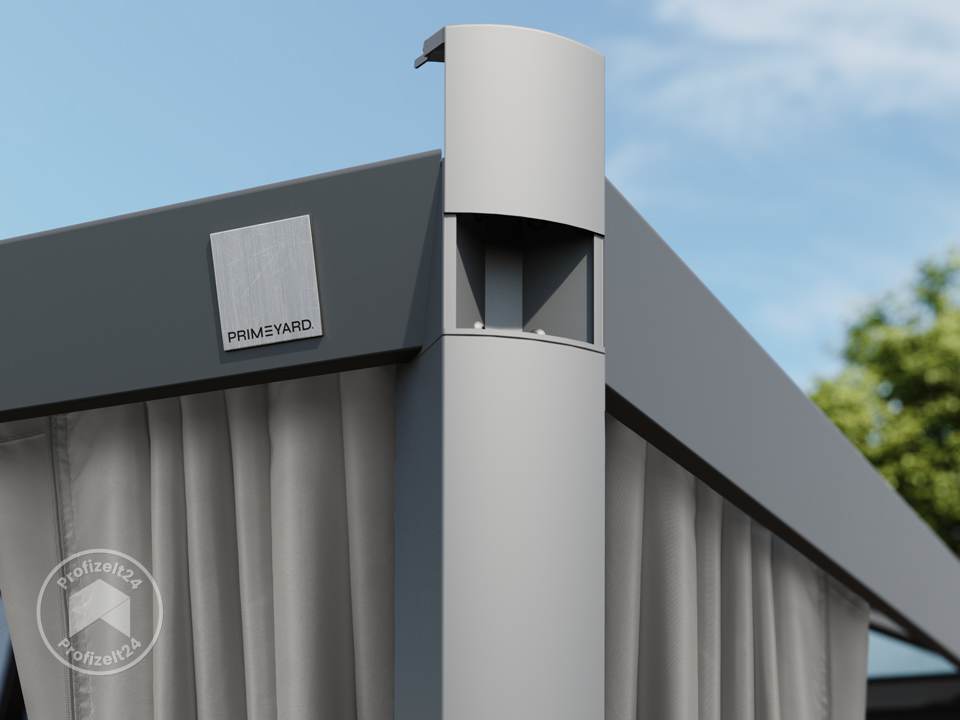 PRIMEYARD 3x4m Hardtop Gartenpavillon, i...