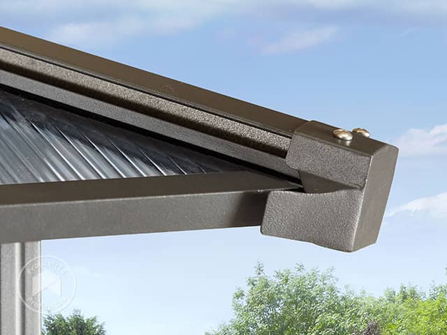 TOOLPORT 3x4 m Hardtop Gartenpavillon, ohne Seitenteile - (300161)