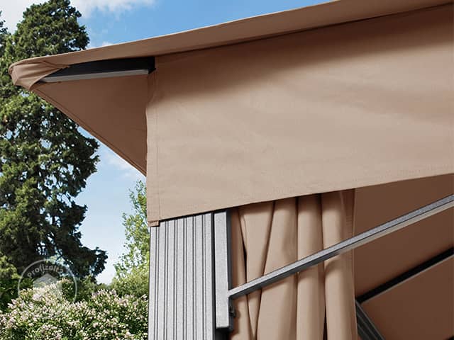 TOOLPORT 3x4 m Softtop Gartenpavillon, inkl. 4 Seitenteile, cappuccino - (300047) TOOLPORT 3x4 m Softtop Gartenpavillon, inkl. 4 Seitenteile, cappuccino - (300047)