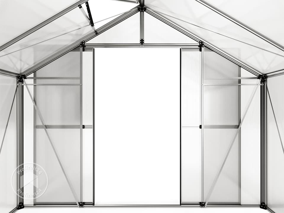 GFP 256 x 131 cm Gewächshaus, ohne Setangebot | 6 mm - (GFPV00734)