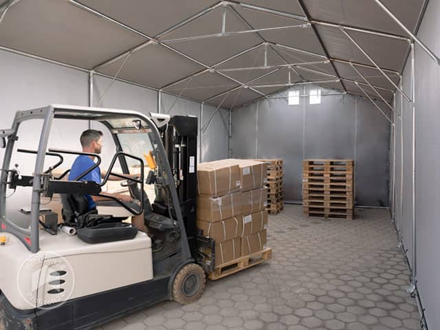 TOOLPORT 8x8m Zelthalle, PRIMEtex-Plane,...