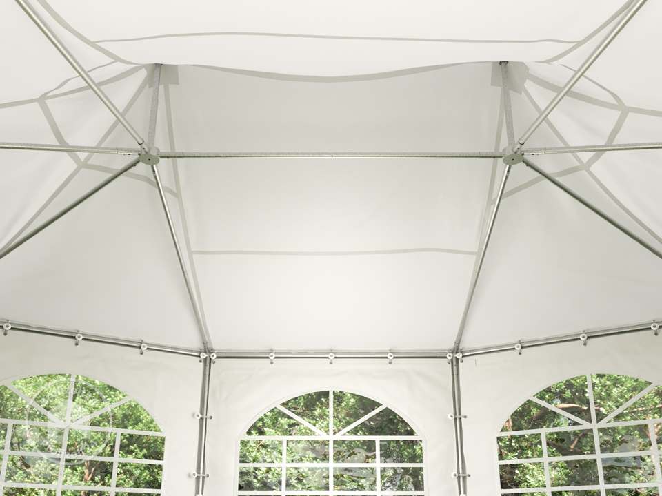 TOOLPORT 4x5,5m Pagodenzelt, PVC-Plane, ...