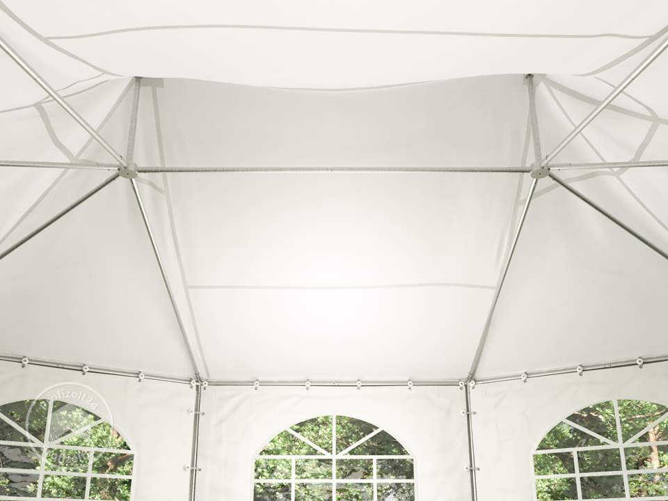 TOOLPORT 5x6,8m Pagodenzelt, PVC-Plane, ...