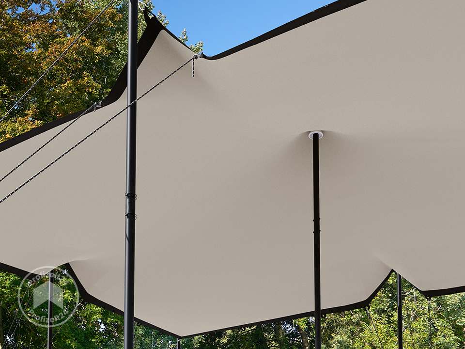 TOOLPORT 4,5x6 m Stretchzelt, inkl. Alum...