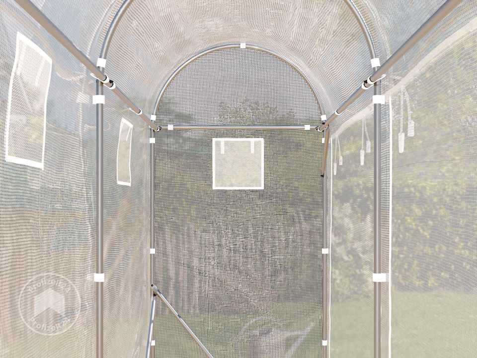 TOOLPORT 1x6m Tomaten-Foliengewächshaus...