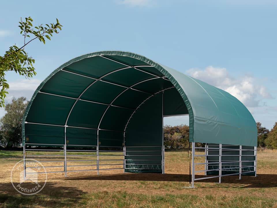 TOOLPORT 6x6m Weidezelt, PVC-Plane, dunk...