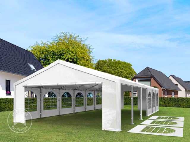 TOOLPORT 3x6m Partyzelt, PE-Plane, weiß... TOOLPORT 3x6m Partyzelt, PE-Plane, weiß...