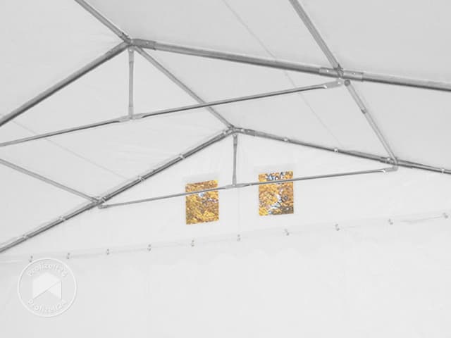 TOOLPORT 6x12 m Lagerzelt, PVC-Plane, we...