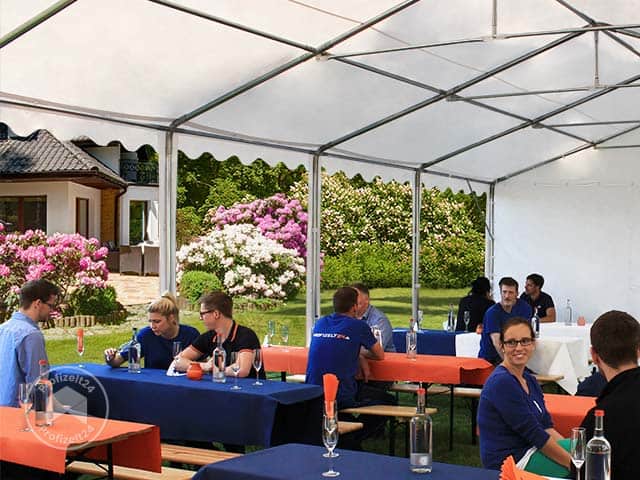 TOOLPORT 5x8m Partyzelt, PVC-Plane, wei�...