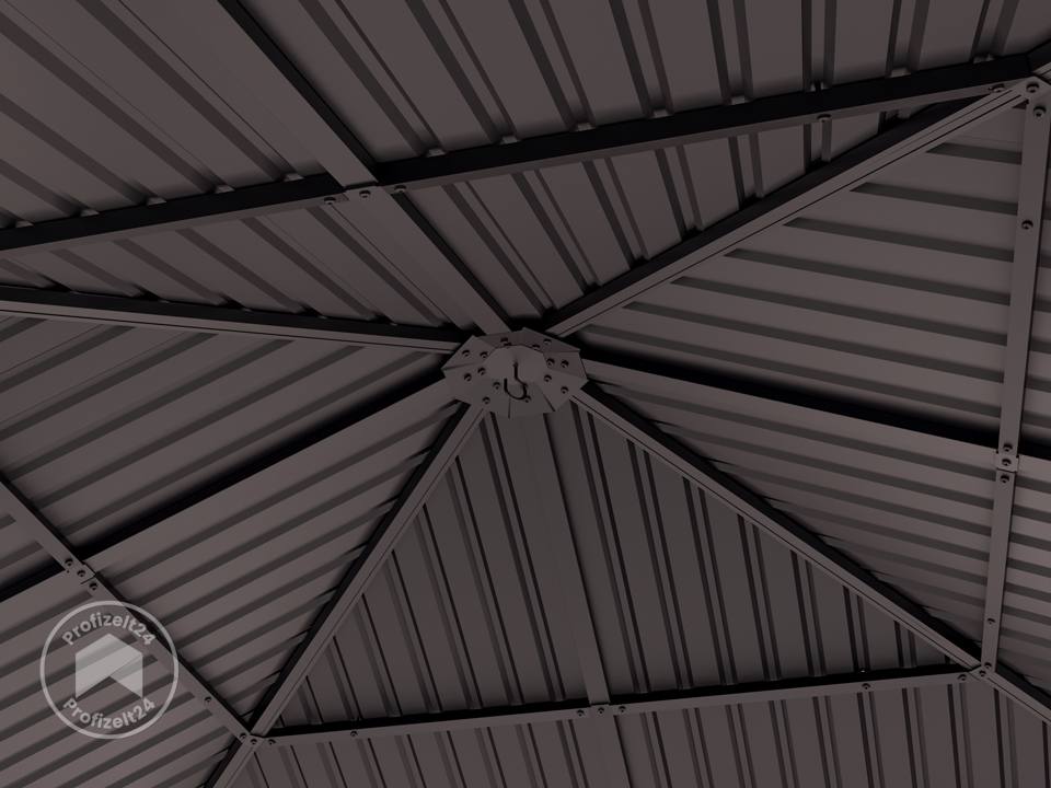 TOOLPORT 3x3 m Hardtop-Gartenpavillon, i...