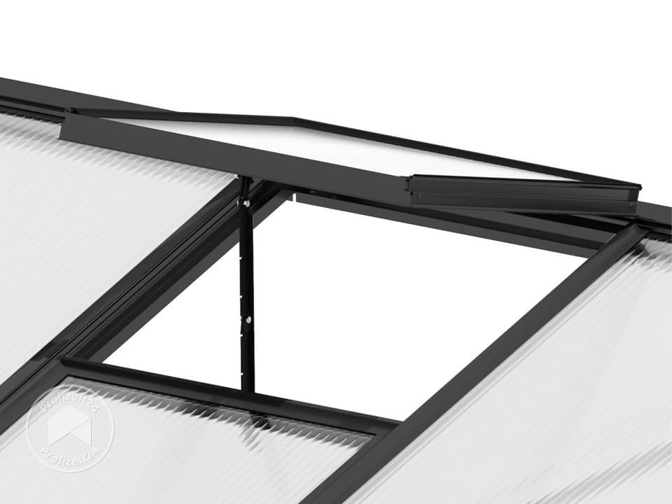 GFP 137 x 194 cm Anlehngewächshaus, pulverbeschichtet, Anthrazit RAL 7016 - (GFPV00746) GFP 137 x 194 cm Anlehngewächshaus, pulverbeschichtet, Anthrazit RAL 7016 - (GFPV00746)