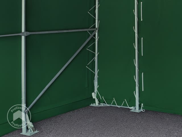 TOOLPORT 6x8m Zelthalle, PRIMEtex-Plane,...